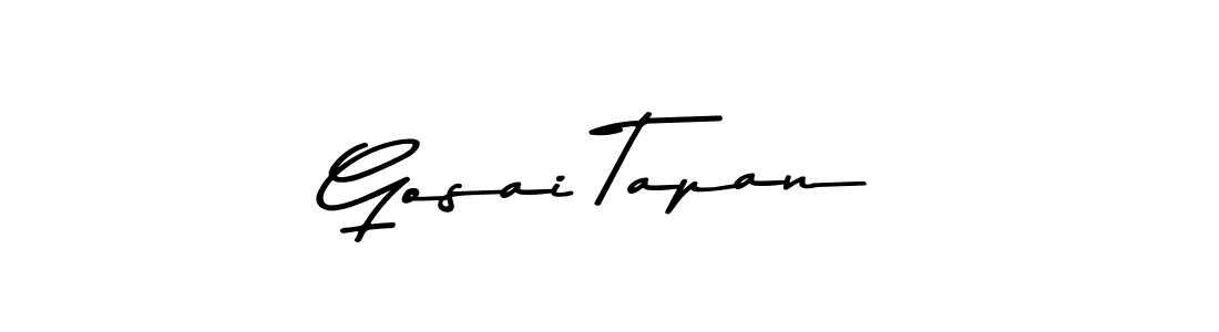 Design your own signature with our free online signature maker. With this signature software, you can create a handwritten (Asem Kandis PERSONAL USE) signature for name Gosai Tapan. Gosai Tapan signature style 9 images and pictures png