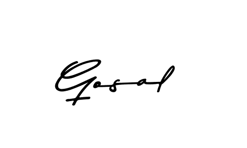 How to make Gosal name signature. Use Asem Kandis PERSONAL USE style for creating short signs online. This is the latest handwritten sign. Gosal signature style 9 images and pictures png