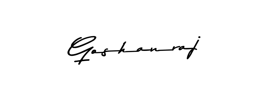 Use a signature maker to create a handwritten signature online. With this signature software, you can design (Asem Kandis PERSONAL USE) your own signature for name Goshanraj. Goshanraj signature style 9 images and pictures png