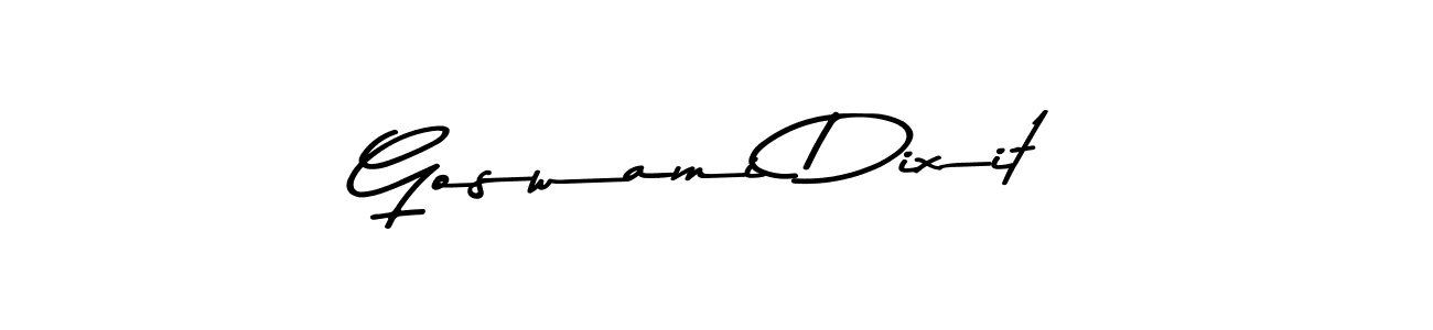 How to make Goswami Dixit signature? Asem Kandis PERSONAL USE is a professional autograph style. Create handwritten signature for Goswami Dixit name. Goswami Dixit signature style 9 images and pictures png