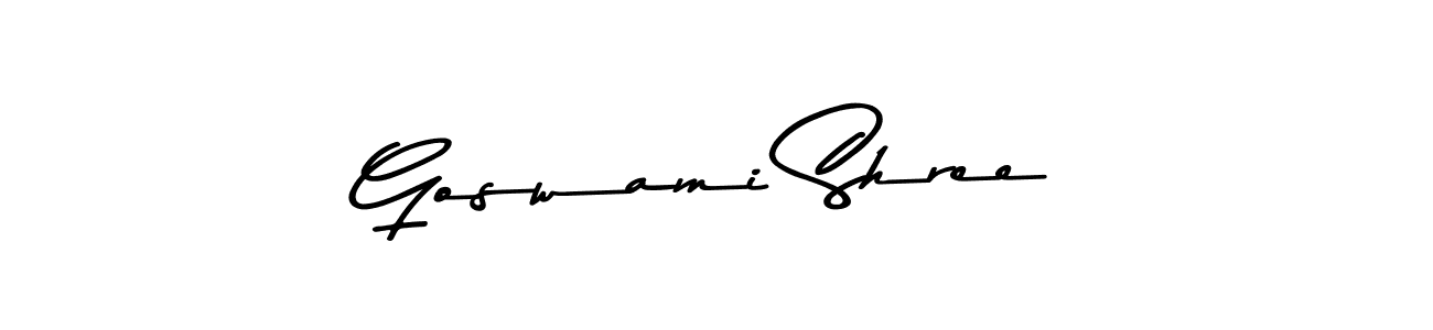You should practise on your own different ways (Asem Kandis PERSONAL USE) to write your name (Goswami Shree) in signature. don't let someone else do it for you. Goswami Shree signature style 9 images and pictures png