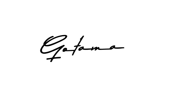 Gotama stylish signature style. Best Handwritten Sign (Asem Kandis PERSONAL USE) for my name. Handwritten Signature Collection Ideas for my name Gotama. Gotama signature style 9 images and pictures png