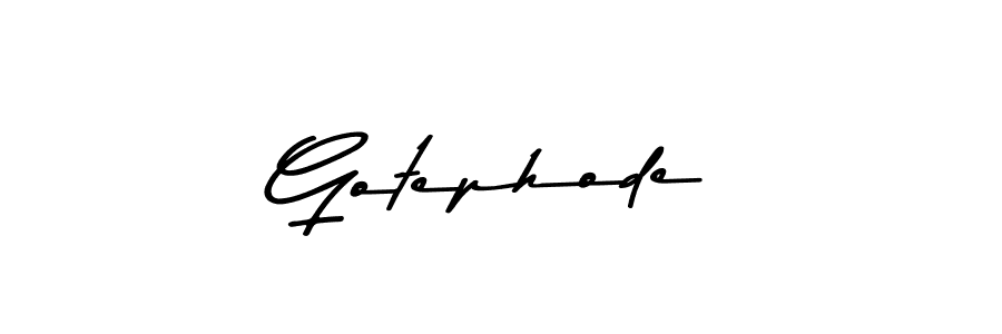 How to make Gotephode signature? Asem Kandis PERSONAL USE is a professional autograph style. Create handwritten signature for Gotephode name. Gotephode signature style 9 images and pictures png