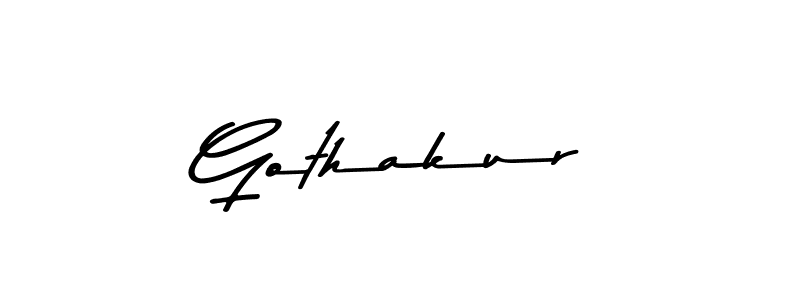 Use a signature maker to create a handwritten signature online. With this signature software, you can design (Asem Kandis PERSONAL USE) your own signature for name Gothakur. Gothakur signature style 9 images and pictures png