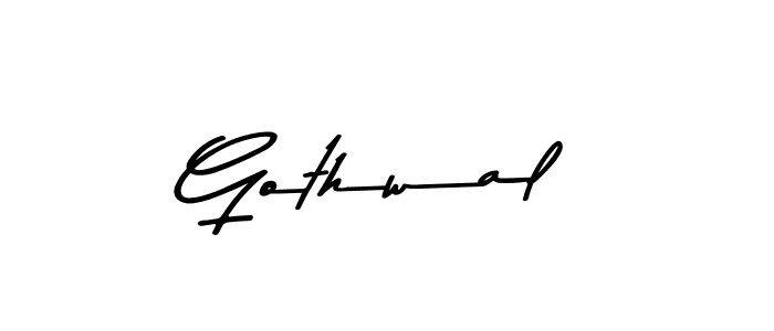 Similarly Asem Kandis PERSONAL USE is the best handwritten signature design. Signature creator online .You can use it as an online autograph creator for name Gothwal. Gothwal signature style 9 images and pictures png