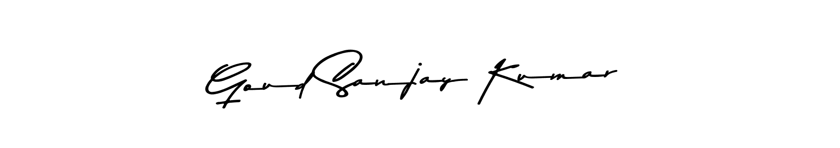 Make a beautiful signature design for name Goud Sanjay Kumar. With this signature (Asem Kandis PERSONAL USE) style, you can create a handwritten signature for free. Goud Sanjay Kumar signature style 9 images and pictures png