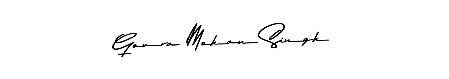 The best way (Asem Kandis PERSONAL USE) to make a short signature is to pick only two or three words in your name. The name Goura Mohan Singh include a total of six letters. For converting this name. Goura Mohan Singh signature style 9 images and pictures png