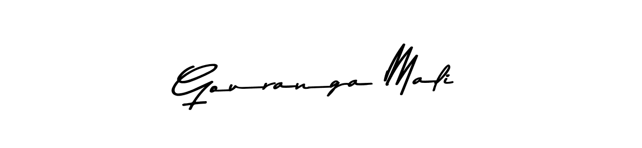 Make a beautiful signature design for name Gouranga Mali. With this signature (Asem Kandis PERSONAL USE) style, you can create a handwritten signature for free. Gouranga Mali signature style 9 images and pictures png