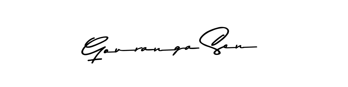 You should practise on your own different ways (Asem Kandis PERSONAL USE) to write your name (Gouranga Sen) in signature. don't let someone else do it for you. Gouranga Sen signature style 9 images and pictures png