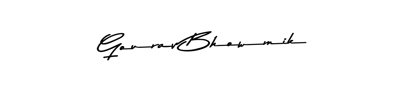 Use a signature maker to create a handwritten signature online. With this signature software, you can design (Asem Kandis PERSONAL USE) your own signature for name Gourav Bhowmik. Gourav Bhowmik signature style 9 images and pictures png