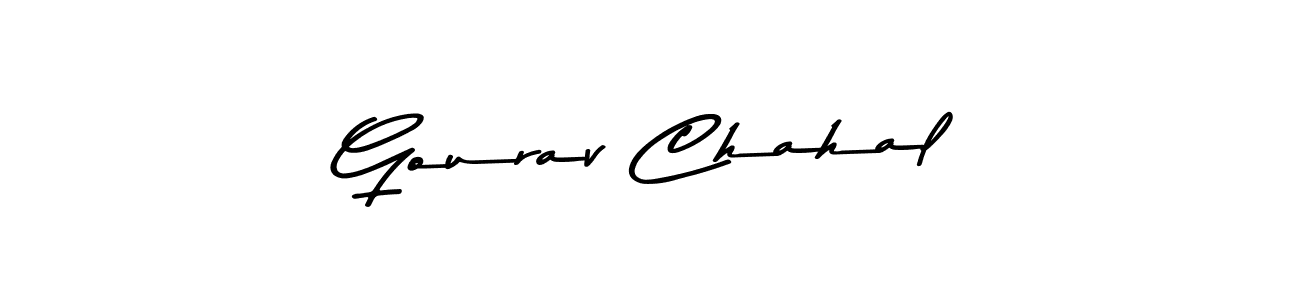 if you are searching for the best signature style for your name Gourav Chahal. so please give up your signature search. here we have designed multiple signature styles  using Asem Kandis PERSONAL USE. Gourav Chahal signature style 9 images and pictures png