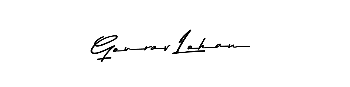 Make a beautiful signature design for name Gourav Lohan. With this signature (Asem Kandis PERSONAL USE) style, you can create a handwritten signature for free. Gourav Lohan signature style 9 images and pictures png