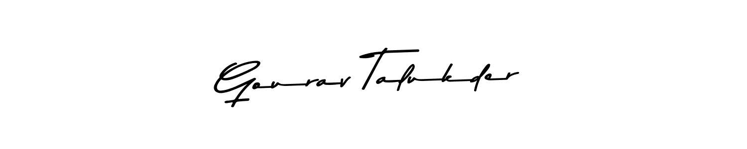 Create a beautiful signature design for name Gourav Talukder. With this signature (Asem Kandis PERSONAL USE) fonts, you can make a handwritten signature for free. Gourav Talukder signature style 9 images and pictures png