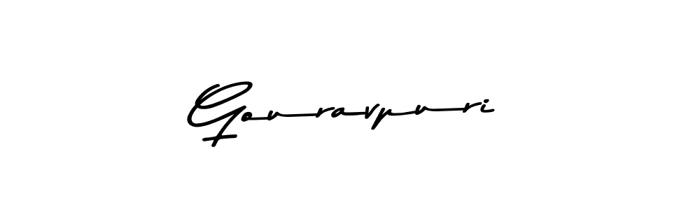 Design your own signature with our free online signature maker. With this signature software, you can create a handwritten (Asem Kandis PERSONAL USE) signature for name Gouravpuri. Gouravpuri signature style 9 images and pictures png
