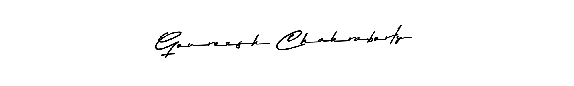 Goureesh Chakraborty stylish signature style. Best Handwritten Sign (Asem Kandis PERSONAL USE) for my name. Handwritten Signature Collection Ideas for my name Goureesh Chakraborty. Goureesh Chakraborty signature style 9 images and pictures png