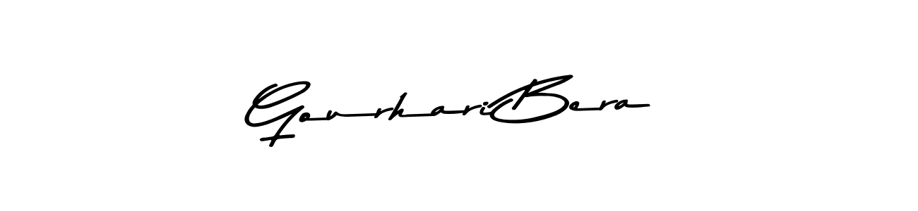 How to make Gourhari Bera name signature. Use Asem Kandis PERSONAL USE style for creating short signs online. This is the latest handwritten sign. Gourhari Bera signature style 9 images and pictures png
