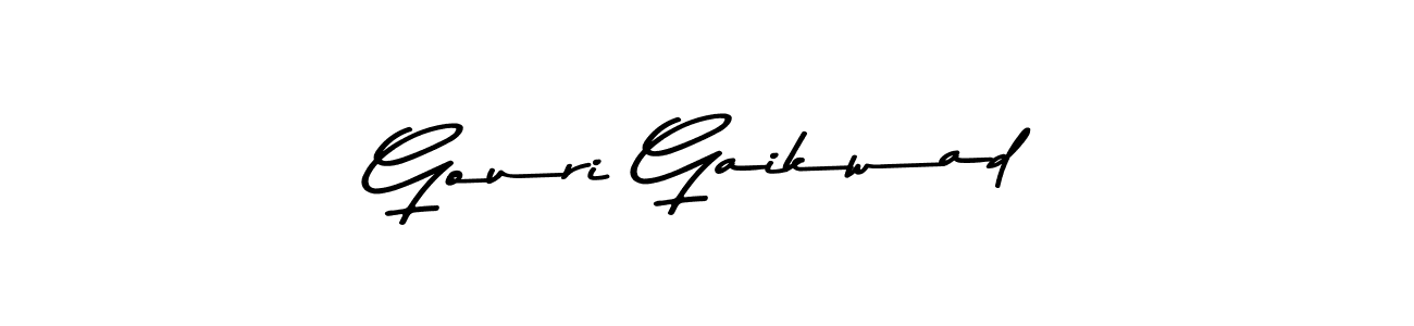 Use a signature maker to create a handwritten signature online. With this signature software, you can design (Asem Kandis PERSONAL USE) your own signature for name Gouri Gaikwad. Gouri Gaikwad signature style 9 images and pictures png
