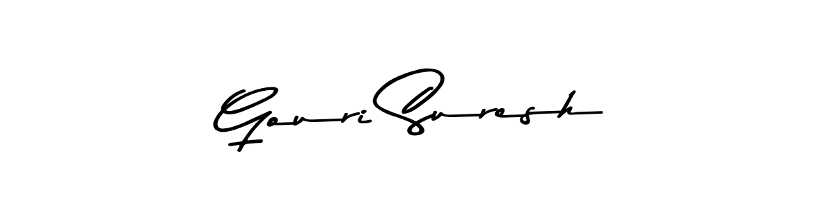 Gouri Suresh stylish signature style. Best Handwritten Sign (Asem Kandis PERSONAL USE) for my name. Handwritten Signature Collection Ideas for my name Gouri Suresh. Gouri Suresh signature style 9 images and pictures png