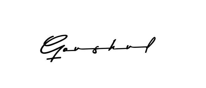 if you are searching for the best signature style for your name Goushul. so please give up your signature search. here we have designed multiple signature styles  using Asem Kandis PERSONAL USE. Goushul signature style 9 images and pictures png