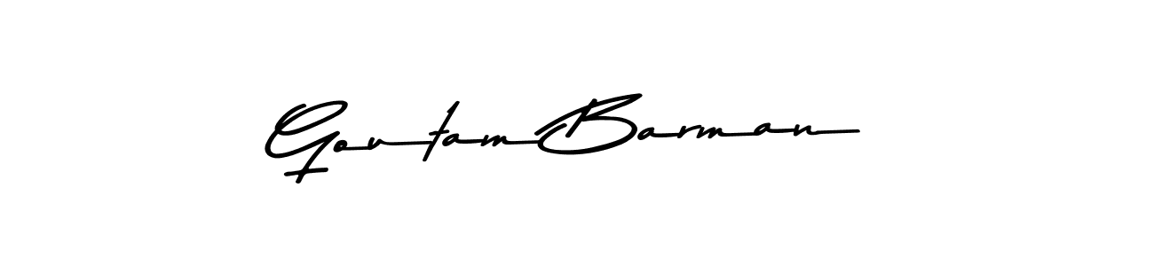 You should practise on your own different ways (Asem Kandis PERSONAL USE) to write your name (Goutam Barman) in signature. don't let someone else do it for you. Goutam Barman signature style 9 images and pictures png