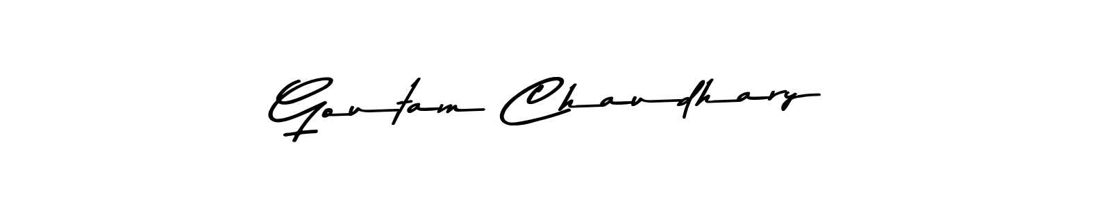 Create a beautiful signature design for name Goutam Chaudhary. With this signature (Asem Kandis PERSONAL USE) fonts, you can make a handwritten signature for free. Goutam Chaudhary signature style 9 images and pictures png