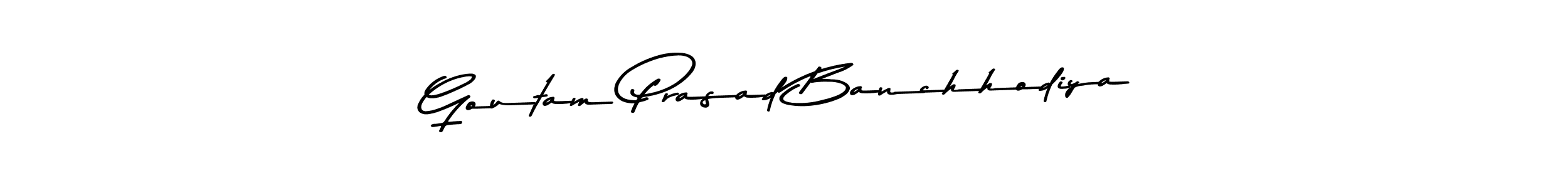 Make a beautiful signature design for name Goutam Prasad Banchhodiya. With this signature (Asem Kandis PERSONAL USE) style, you can create a handwritten signature for free. Goutam Prasad Banchhodiya signature style 9 images and pictures png