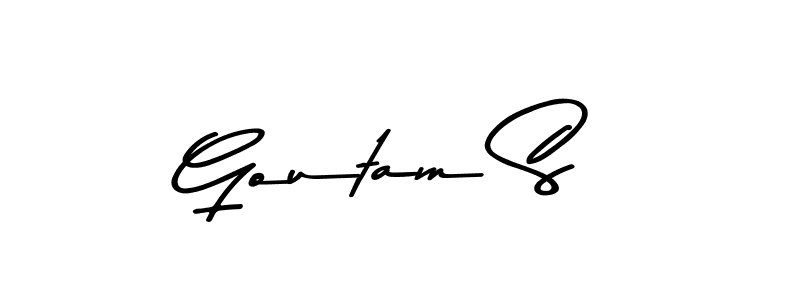 Design your own signature with our free online signature maker. With this signature software, you can create a handwritten (Asem Kandis PERSONAL USE) signature for name Goutam S. Goutam S signature style 9 images and pictures png