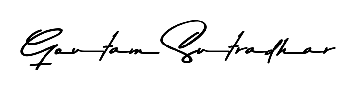 Discover the perfect balance of readability and style for Goutam Sutradhar with Asem Kandis PERSONAL USE font. Create your dream signature today. Goutam Sutradhar signature style 9 images and pictures png