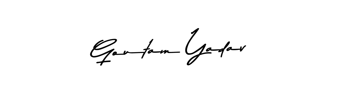 Goutam Yadav stylish signature style. Best Handwritten Sign (Asem Kandis PERSONAL USE) for my name. Handwritten Signature Collection Ideas for my name Goutam Yadav. Goutam Yadav signature style 9 images and pictures png