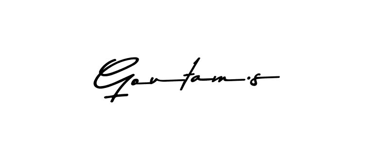 Create a beautiful signature design for name Goutam.s. With this signature (Asem Kandis PERSONAL USE) fonts, you can make a handwritten signature for free. Goutam.s signature style 9 images and pictures png