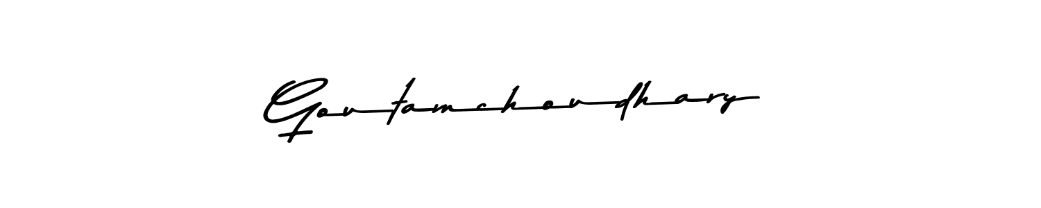 How to Draw Goutamchoudhary signature style? Asem Kandis PERSONAL USE is a latest design signature styles for name Goutamchoudhary. Goutamchoudhary signature style 9 images and pictures png
