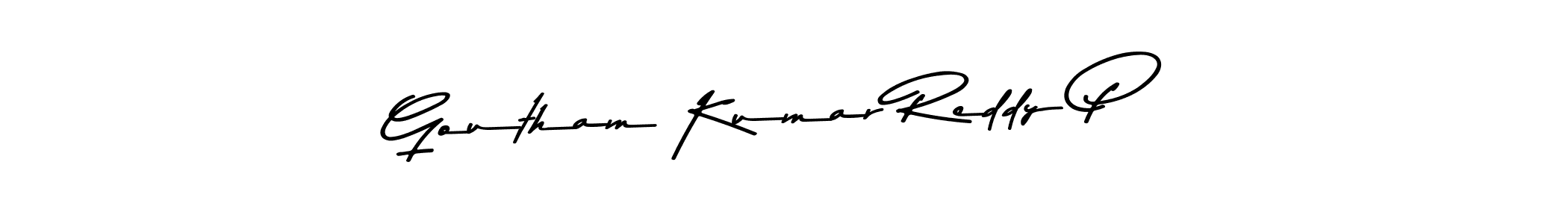 How to make Goutham Kumar Reddy P signature? Asem Kandis PERSONAL USE is a professional autograph style. Create handwritten signature for Goutham Kumar Reddy P name. Goutham Kumar Reddy P signature style 9 images and pictures png