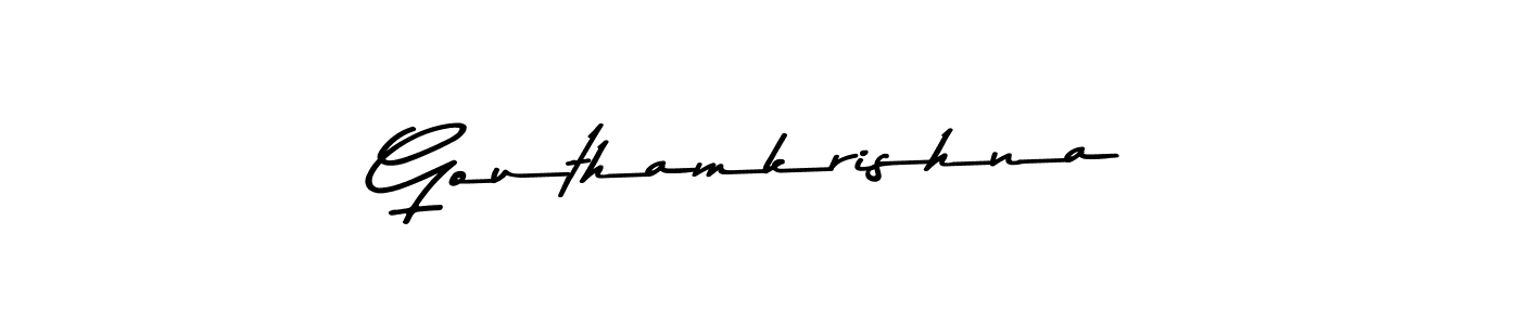 Also You can easily find your signature by using the search form. We will create Gouthamkrishna name handwritten signature images for you free of cost using Asem Kandis PERSONAL USE sign style. Gouthamkrishna signature style 9 images and pictures png