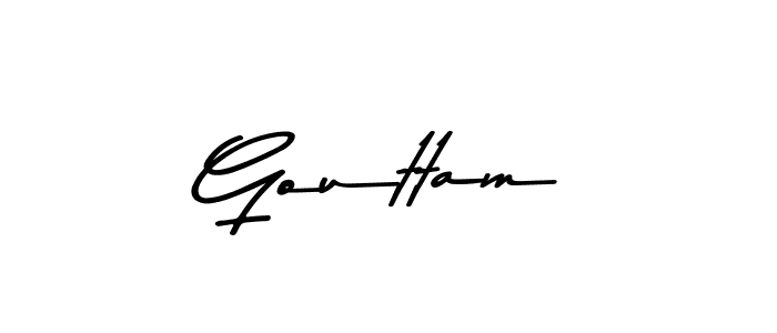 Use a signature maker to create a handwritten signature online. With this signature software, you can design (Asem Kandis PERSONAL USE) your own signature for name Gouttam. Gouttam signature style 9 images and pictures png