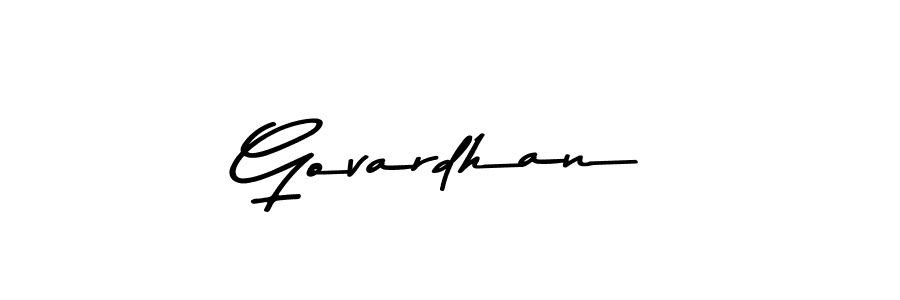Design your own signature with our free online signature maker. With this signature software, you can create a handwritten (Asem Kandis PERSONAL USE) signature for name Govardhan. Govardhan signature style 9 images and pictures png