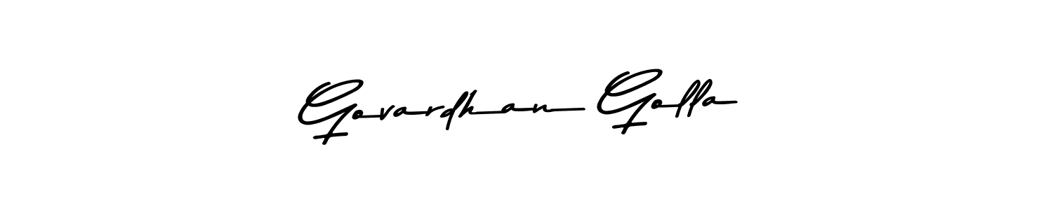 Use a signature maker to create a handwritten signature online. With this signature software, you can design (Asem Kandis PERSONAL USE) your own signature for name Govardhan Golla. Govardhan Golla signature style 9 images and pictures png