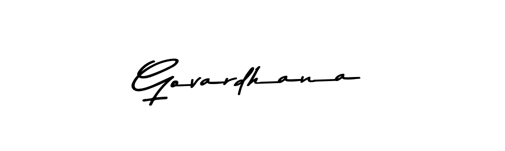 Design your own signature with our free online signature maker. With this signature software, you can create a handwritten (Asem Kandis PERSONAL USE) signature for name Govardhana. Govardhana signature style 9 images and pictures png