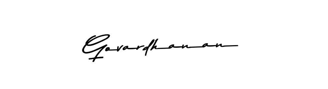 Use a signature maker to create a handwritten signature online. With this signature software, you can design (Asem Kandis PERSONAL USE) your own signature for name Govardhanan. Govardhanan signature style 9 images and pictures png
