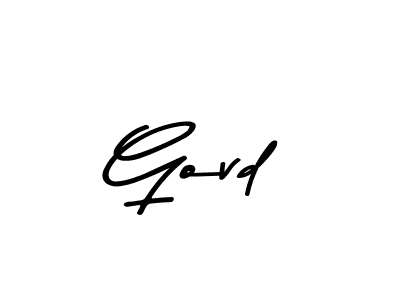 How to make Govd name signature. Use Asem Kandis PERSONAL USE style for creating short signs online. This is the latest handwritten sign. Govd signature style 9 images and pictures png