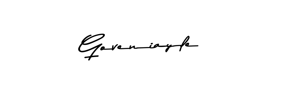 How to make Goveniayle signature? Asem Kandis PERSONAL USE is a professional autograph style. Create handwritten signature for Goveniayle name. Goveniayle signature style 9 images and pictures png