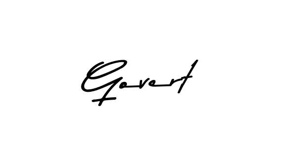 How to make Govert name signature. Use Asem Kandis PERSONAL USE style for creating short signs online. This is the latest handwritten sign. Govert signature style 9 images and pictures png