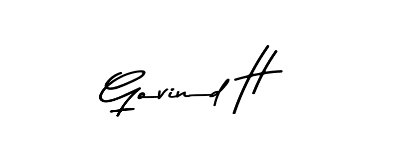 How to Draw Govind H signature style? Asem Kandis PERSONAL USE is a latest design signature styles for name Govind H. Govind H signature style 9 images and pictures png