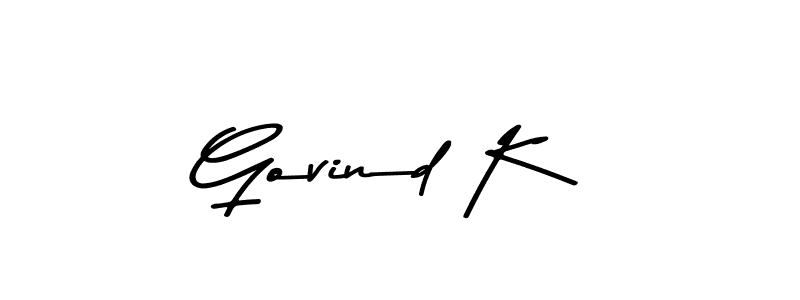 How to make Govind K signature? Asem Kandis PERSONAL USE is a professional autograph style. Create handwritten signature for Govind K name. Govind K signature style 9 images and pictures png