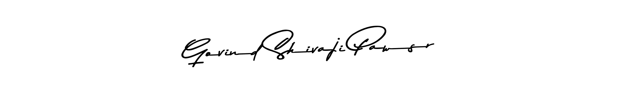 Create a beautiful signature design for name Govind Shivaji Pawsr. With this signature (Asem Kandis PERSONAL USE) fonts, you can make a handwritten signature for free. Govind Shivaji Pawsr signature style 9 images and pictures png