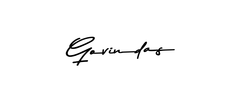 Create a beautiful signature design for name Govindas. With this signature (Asem Kandis PERSONAL USE) fonts, you can make a handwritten signature for free. Govindas signature style 9 images and pictures png