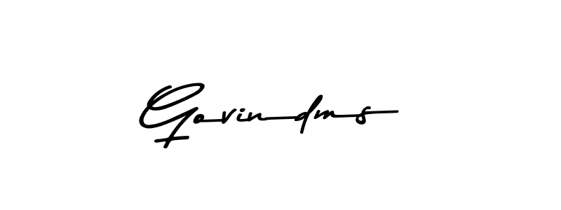 Govindms stylish signature style. Best Handwritten Sign (Asem Kandis PERSONAL USE) for my name. Handwritten Signature Collection Ideas for my name Govindms. Govindms signature style 9 images and pictures png
