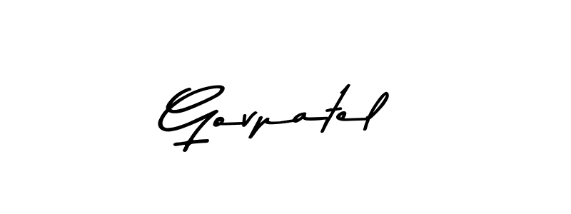 How to make Govpatel name signature. Use Asem Kandis PERSONAL USE style for creating short signs online. This is the latest handwritten sign. Govpatel signature style 9 images and pictures png