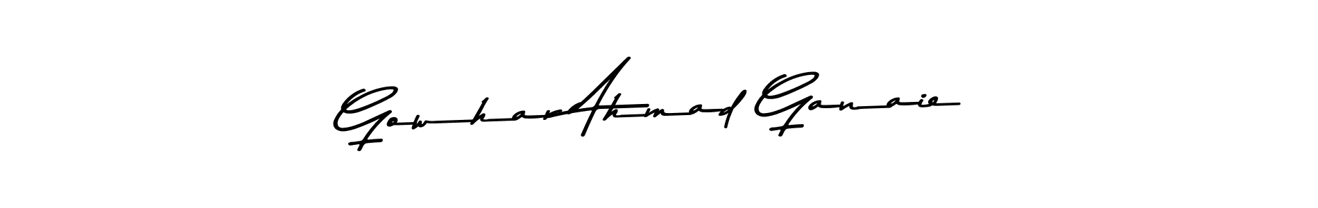 Make a beautiful signature design for name Gowhar Ahmad Ganaie. With this signature (Asem Kandis PERSONAL USE) style, you can create a handwritten signature for free. Gowhar Ahmad Ganaie signature style 9 images and pictures png