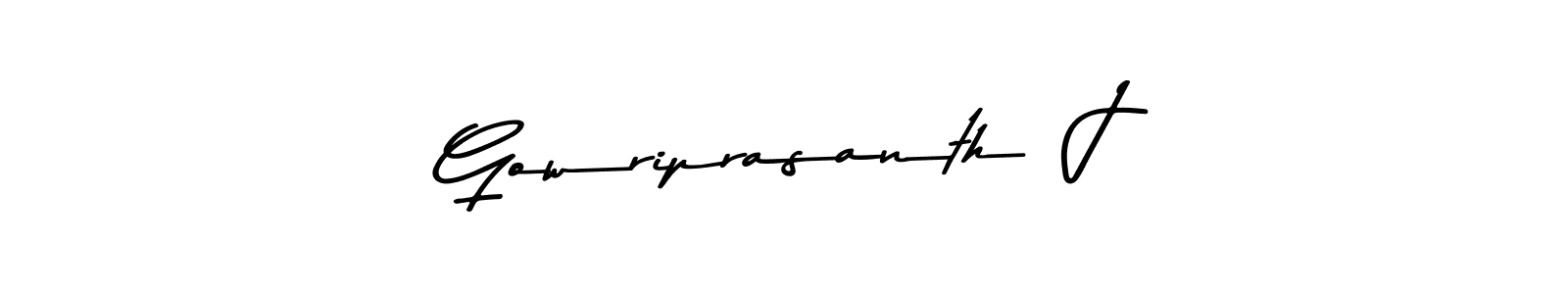 Also we have Gowriprasanth  J name is the best signature style. Create professional handwritten signature collection using Asem Kandis PERSONAL USE autograph style. Gowriprasanth  J signature style 9 images and pictures png