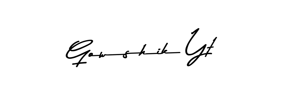 How to Draw Gowshik Yt signature style? Asem Kandis PERSONAL USE is a latest design signature styles for name Gowshik Yt. Gowshik Yt signature style 9 images and pictures png